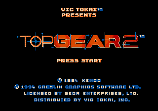 Заставка игры Top Gear 2